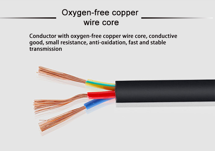 Pvc C3 C4 Connector Computer Monitor Power Cord Customizable 5m 6m