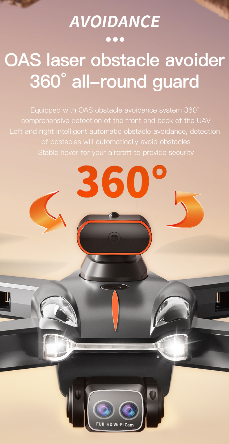 Professional P11max Wifi Drone 10-20min Maximum Flight Time Dual 8k HD Camera Obstacle Avoidance 60 Minutes Charging Time