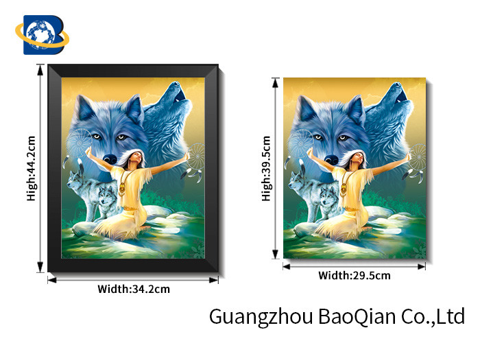 Flipped Effect 3D Lenticular Wall Poster , Custom Lenticular Printing Decorative Photos