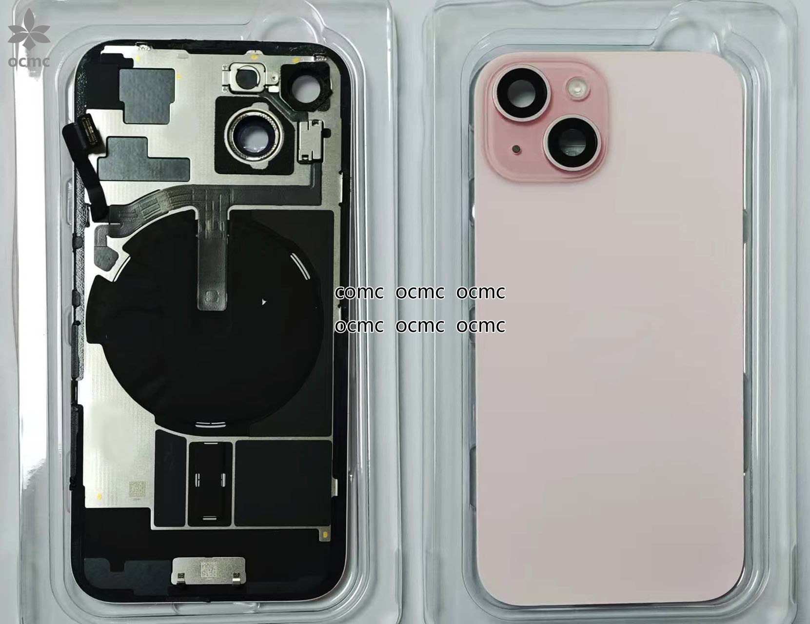 Wireless Charging Back Cover Housing With Nfc For IPhone 15 Pro Max
