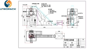 Automatic grocery weight packing line machine