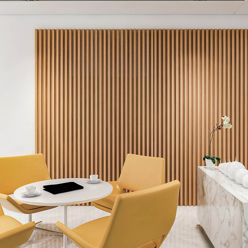 9mm-15mm Thickness PVC Sheet Panel Anti Static WPC Fluted Wall Panel