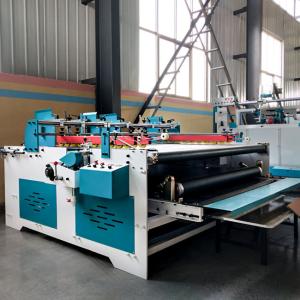 RINO Carton Box Folder Gluer Machine , Semi Automatic Corrugated Folder Gluer 3