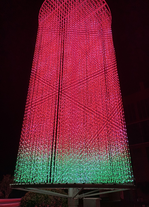 3D LED Christmas Lights 0.72W Consumption Per Piece For Outdoor Pixel Lighting