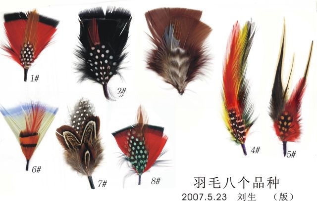 Customizable Size Chicken Feather Flower Mount with Wire Accessory