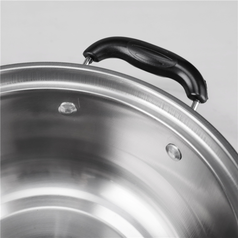 Glass lid 5pcs pot set stainless steel 410 cookware set