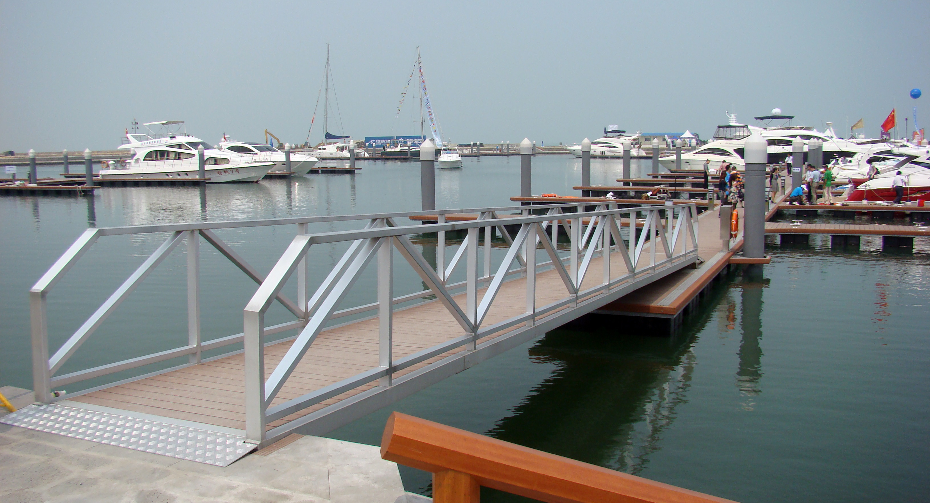 Marina Aluminum Gangways Ramps Floating Dock Pontoon Ship Walkway Advanced Versatile Solutions For Marine Access