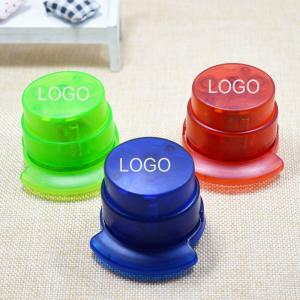  Mini green needle-free stapler 5*5.7cm ABS colorful logo customized Manufactures