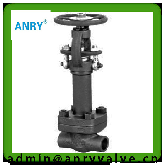 Quality A105 3/8" Forged Steel Gate Valve Flexible Graphite stem packing for sale