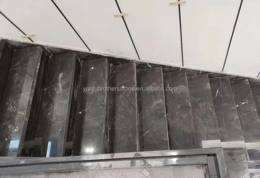 Modern Design Indoor Stair Step Riser Polished Natural Stone Material for Indoor