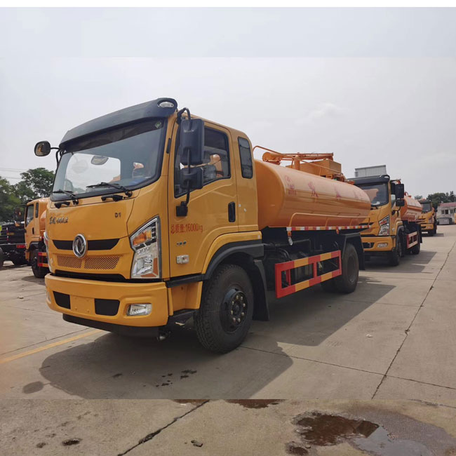 Cheapest Price Yellow Color 5000 Liters 9000 Litets Vacuum Truck Sewage Suction Septic Tanker With Small Flowrate Pump