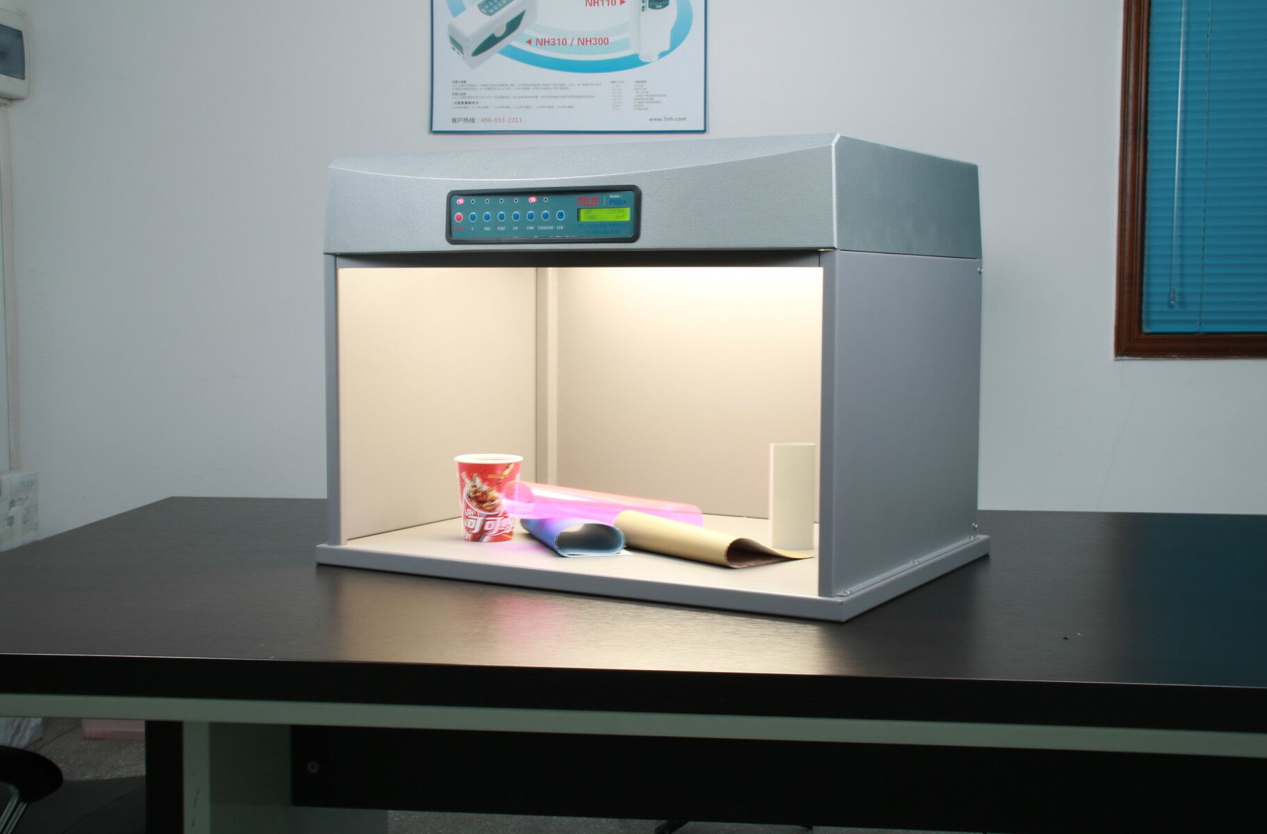 TILO P60+ Garment Fabric Cloth textile color check light box with 6 light sources philips lamps