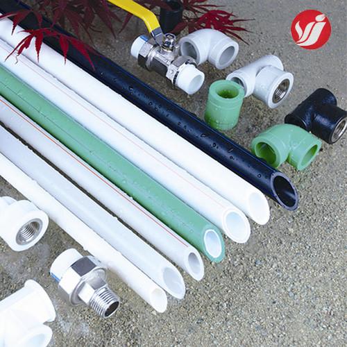 S4 PN1.6Mpa PPR Plastic Water Pipe Fittings Hot Cold Water Fittings White