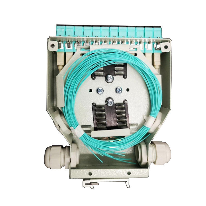 C45 DIN Rail Fiber Optic Terminal Box 12 Port SC MPO Prefabricated Cabinet
