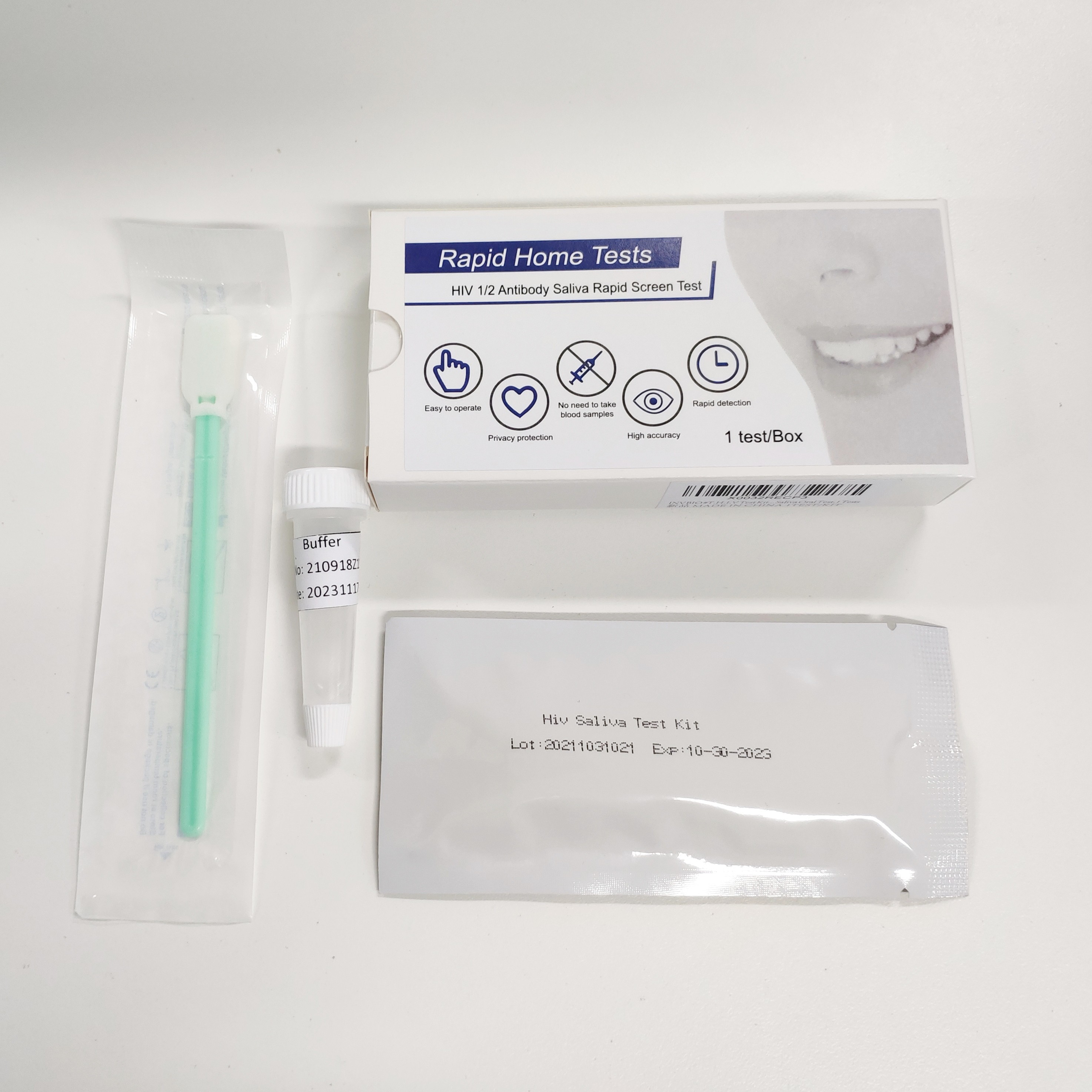 Oraquick Saliva 99% Hiv Oral Swab Test Accuracy Invbio In Vitro Diagnostic Use