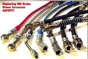 1/8 SIZE 3.2*7.5 Motorcycle Racing Colored /PTFE Steel Braided Brake Line Hose