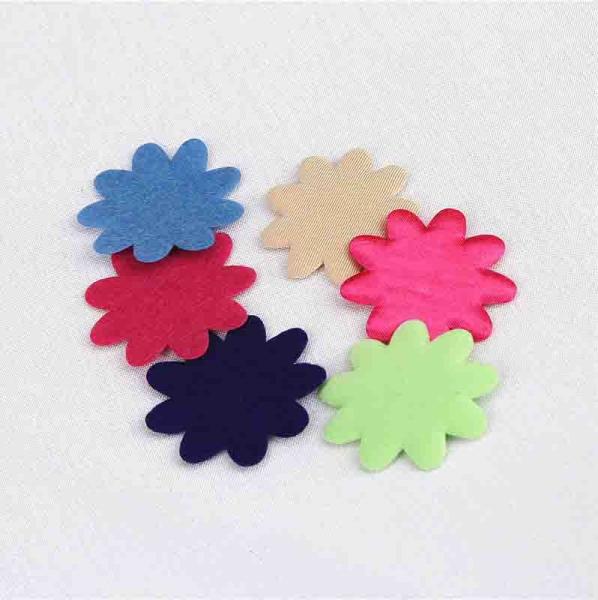 Multi-Color Satin Applique Flower Applique Crafts For Garment Accessories Size
