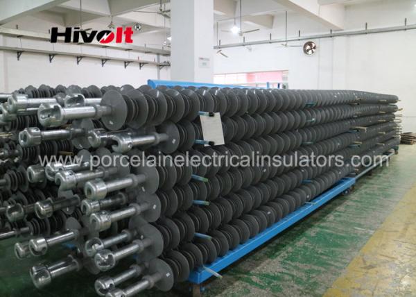 1000kV 300kN Composite Long Rod Insulator / Polymer Station Post Insulators For