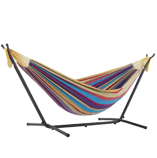 Outdoor Canvas Hammock Swing Modern Style Beach Cotton Canvas Hammock