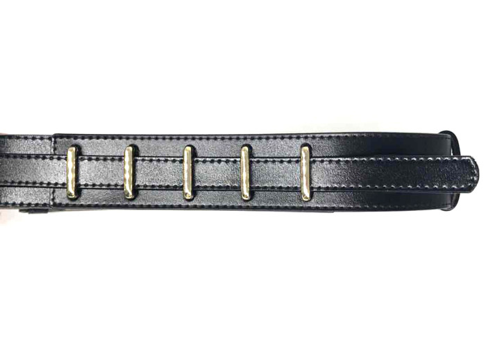 Customized Black 40mm Womens Genuine Leather Belt