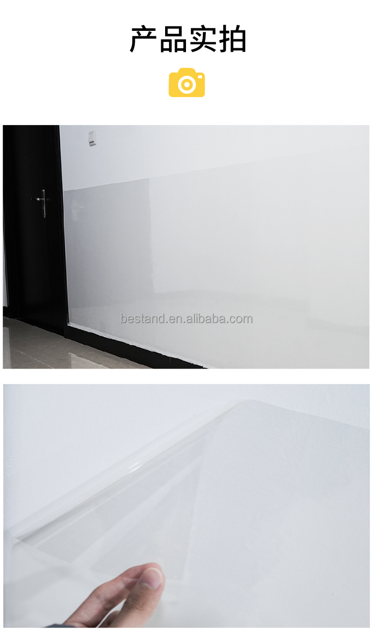 Static Kitchen Sticker No Glue Removable Geometric Backsplash Wallpaper for Household