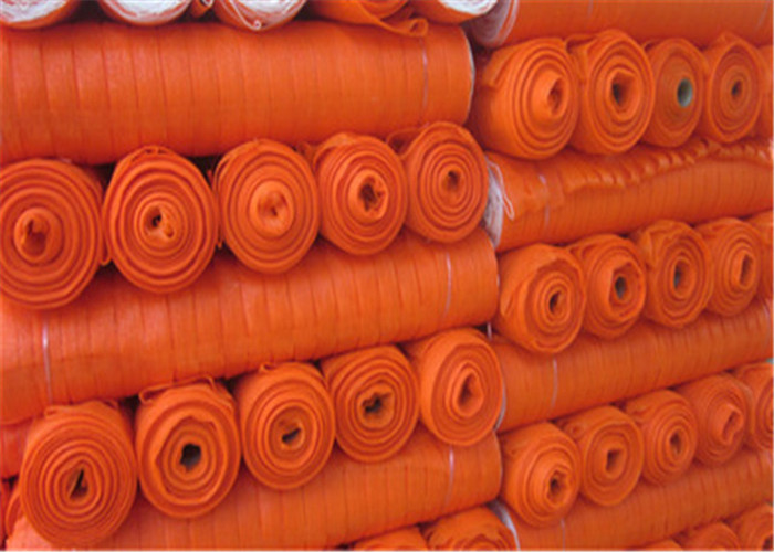 Industrial Portable Orange Plastic Mesh Barrier Fence Netting For Open Excavations