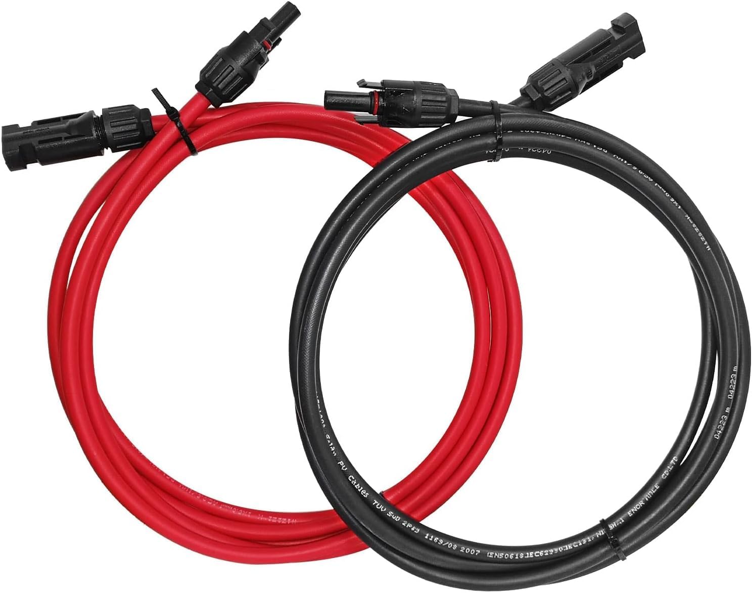 10AWG 6mm Waterproof Solar Cable Solar Panel Adapter Wire Solar Extension Cable with Female and Male Connectors Cable Kit Tool