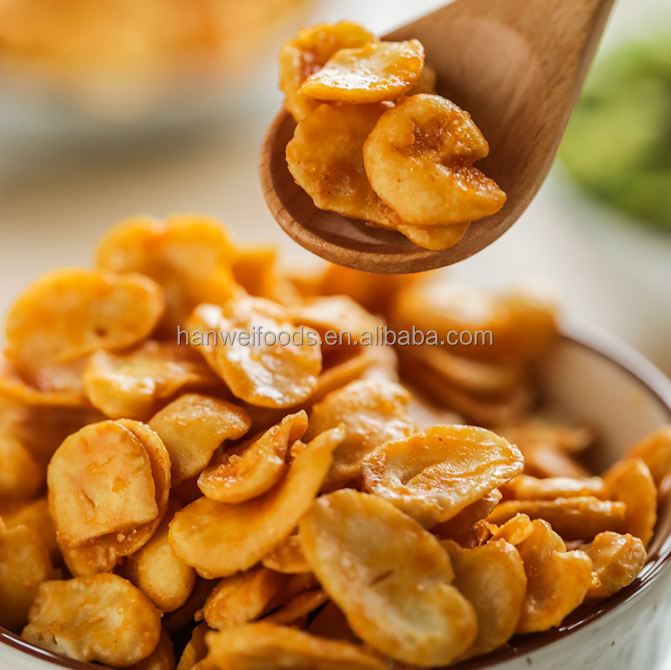 Slice Chips Spicy Broad Beans OEM Pizze Flavor Healthy Crispy Snacks