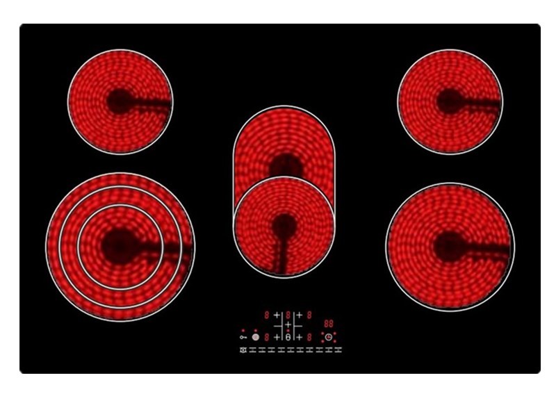 Household AC220V 90cm Ceramic Hob Range Cooker