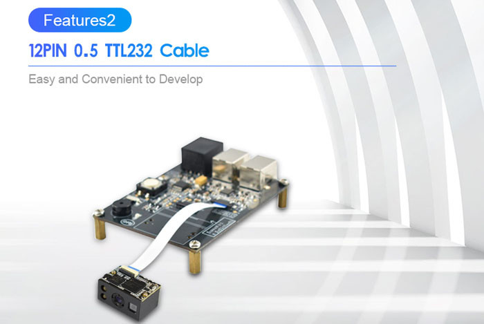 Mini Embedded 3mil Laser QR Code 2D Barcode Scanner Module