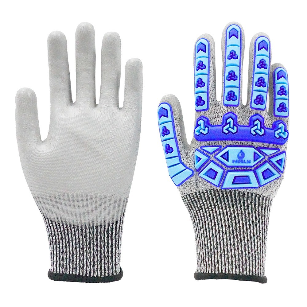 Customizable PU Protective Gloves Advanced Anti-collision Safety Gloves Anti-slip Anti-puncture Labor Protection Gloves