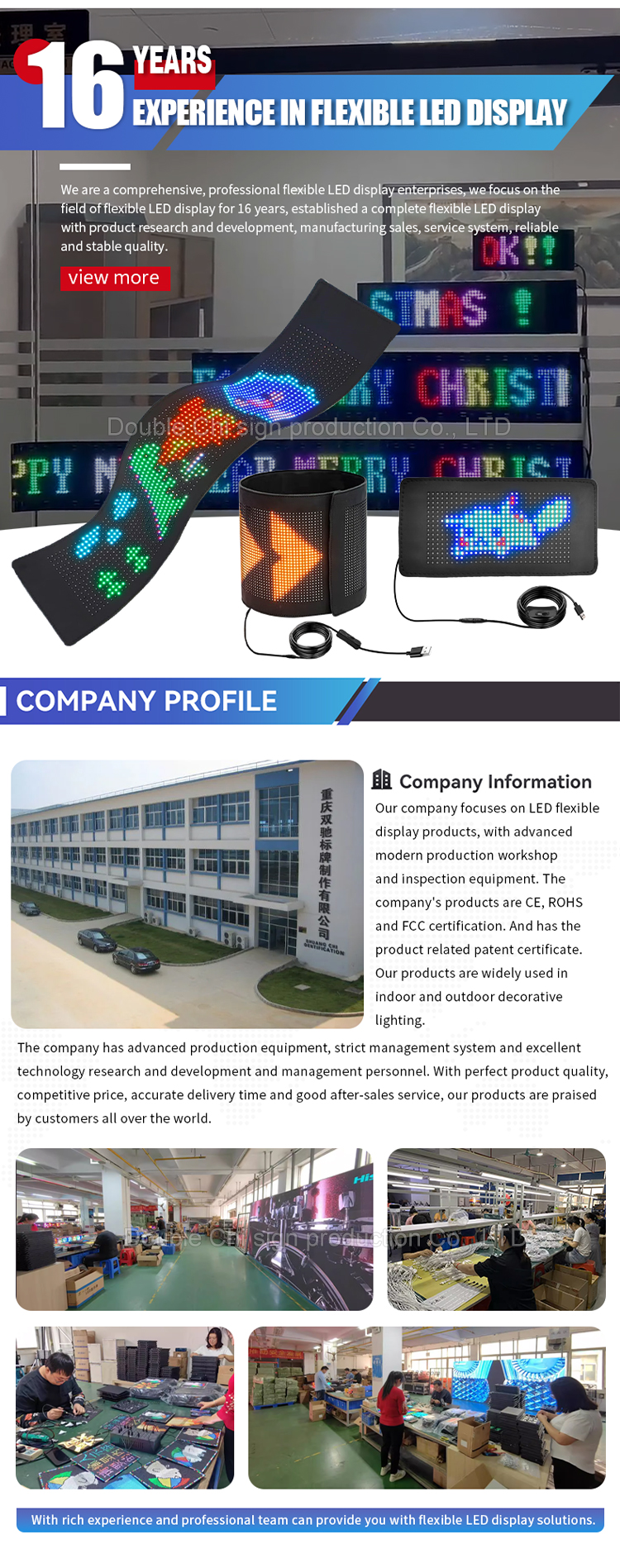 Indoor LED Digital Signage USB Input Interface for Store Hotel Bar Car Programmable