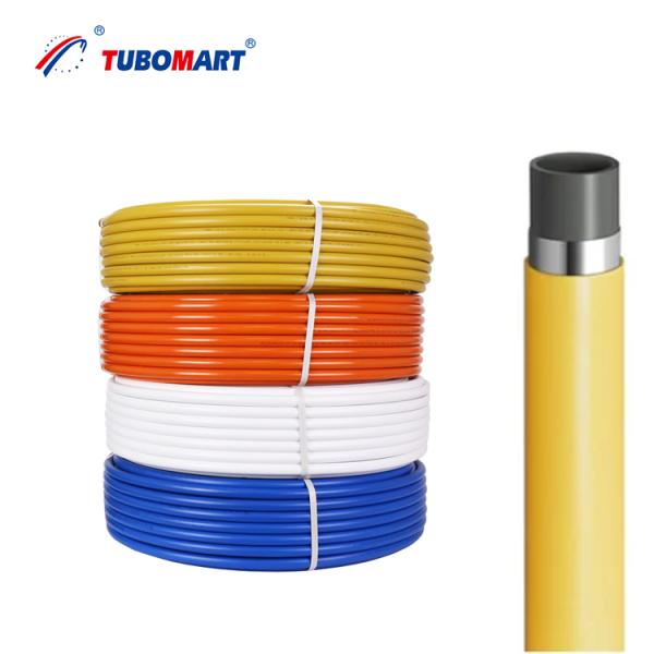 TUBOMART PEX-AL-PEX Yellow Pipe High Safety Multilayer Aluminum Pipe for Gas