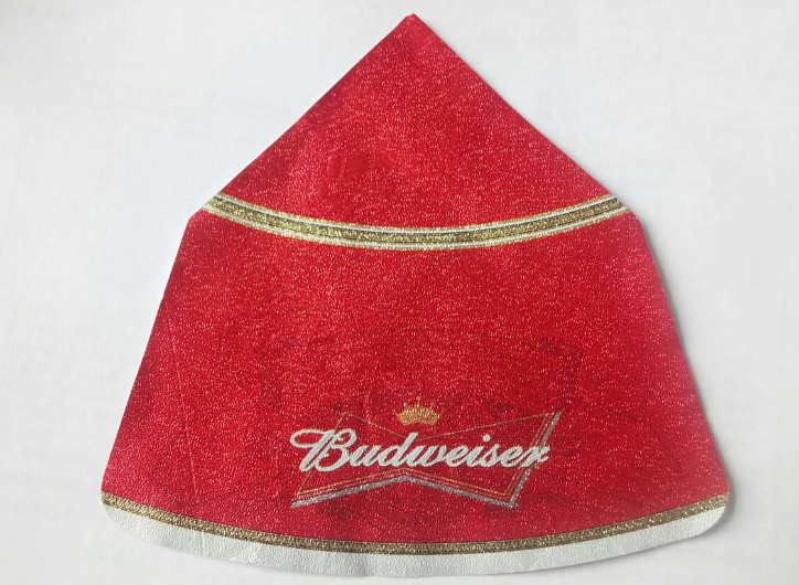 self adhesive aluminium foil beer label beer bottle neck aluminium labels Customized Metallic Paper UV Printing Beer Bot