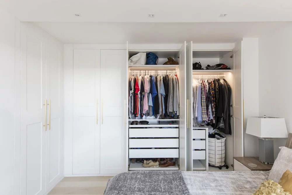 Modern Style Mr HDF Board Bedroom Wardrobe for Custom Made Walk-in Closet Furniture
