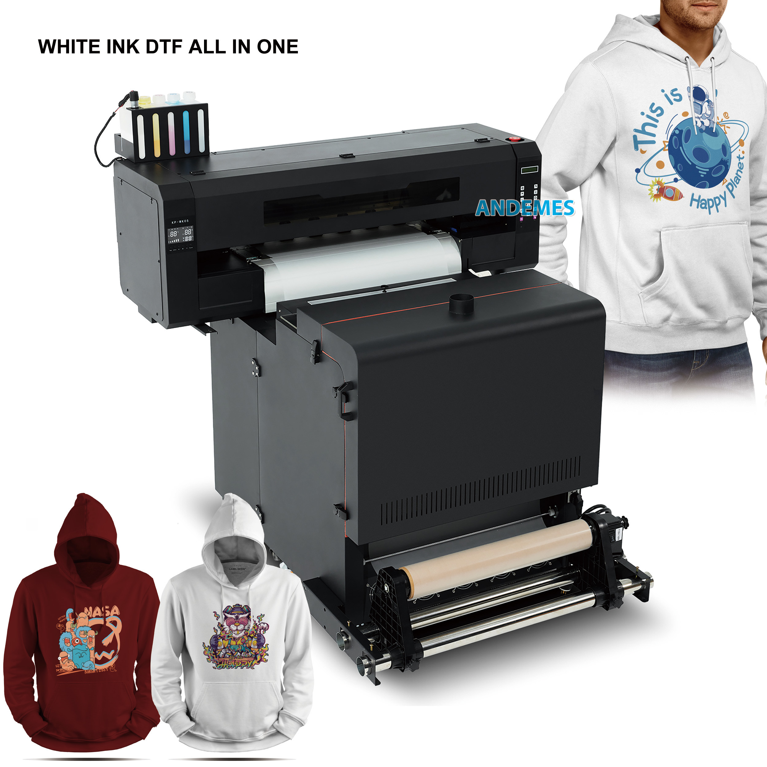 Automatic Grade Automatic A1 DTF Printer With Ink Textile PET Film Ink Printing Width A1 24 Inches