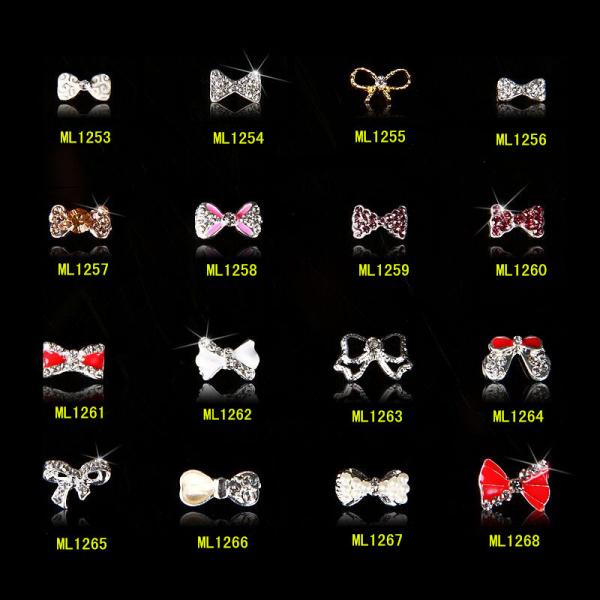 Hot NEW Wholesale Alloy Jewelry 3D Nail Art Jewelry Nail rhinestones Sticker