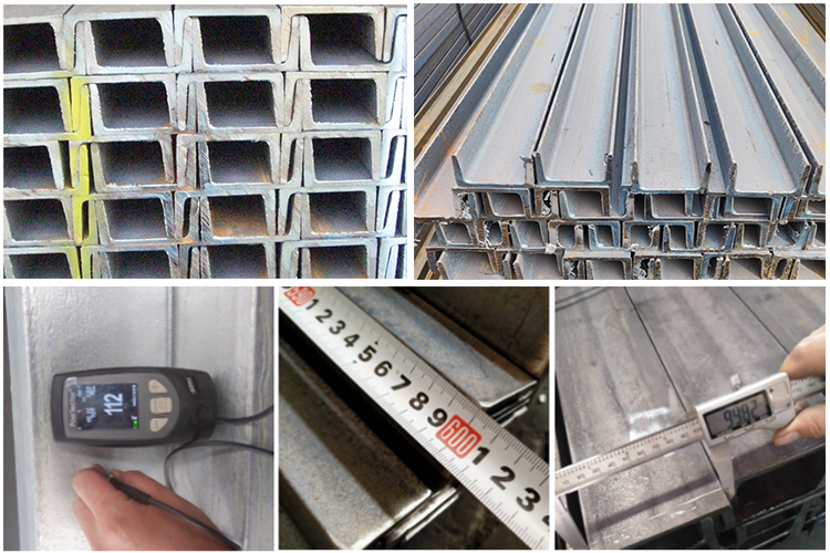 Hot Rolled Galvanized Steel Profile 50mm * 150mm Steel C Channel Beam Q235
