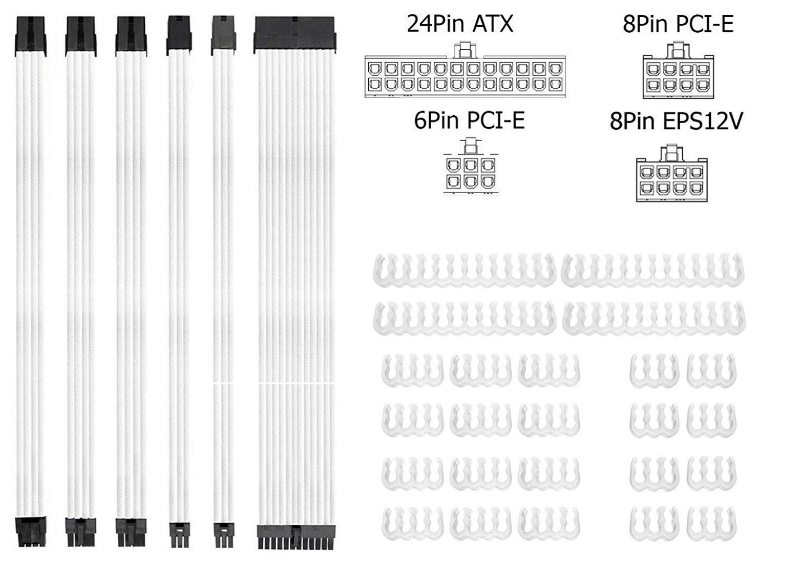 Excellent Quality PSU cable 24Pin Male to female Computer Power Extension Cable