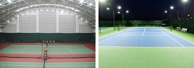 Energy Saving Outdoor Led Tennis Court Lighting 100 Watt ROHS Approved