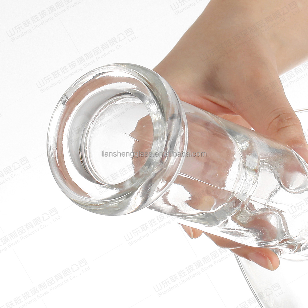 Rubber Stopper Sealing Type Glass Bottle 750 ml for Brandy Shape Wine