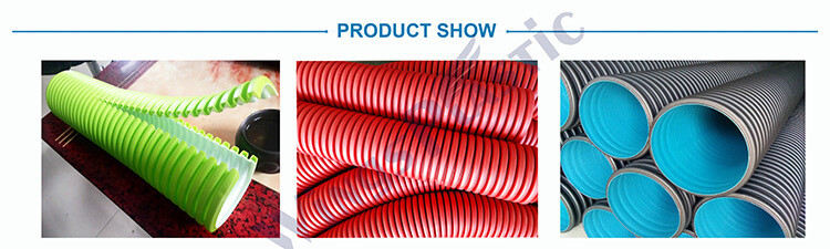 PE Double Wall Corrugated Pipe Extrusion Machine Production Line