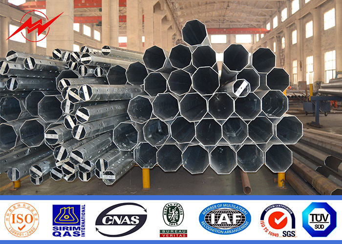 25FT Transmission Line 33kv Steel Power Pole