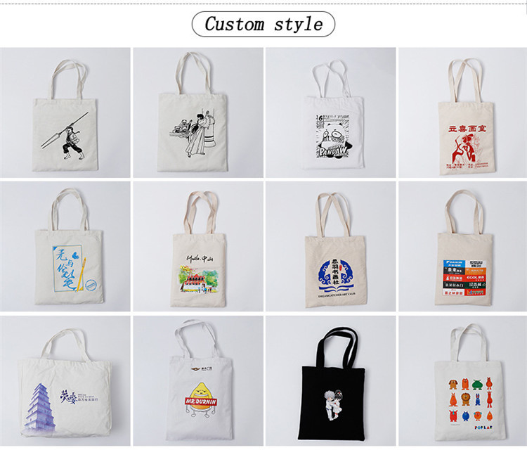 Silk Screen Printing PMS Color Cotton Tote Gift Bag