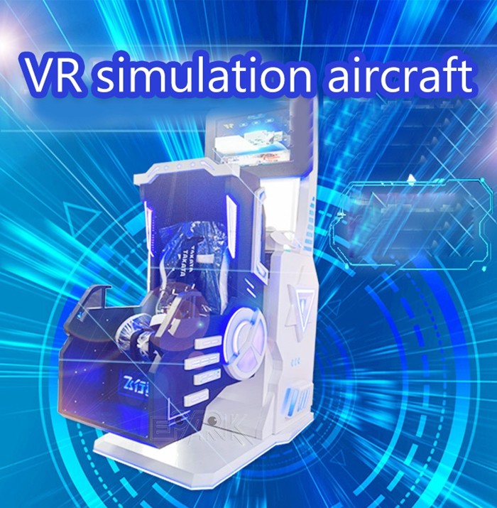 Single 360 VR Aircraft Simulator Virtual Reality Amusement