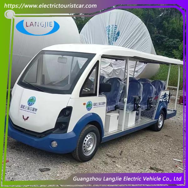 Multi - Purpose Electric Sightseeing Bus 14 Seater Club Car Gas Golf Cart For