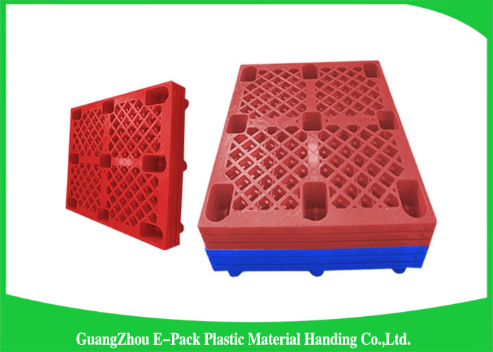 Small Single Bottom Light Duty Nestable Plastic Pallets 1100*800*135mm