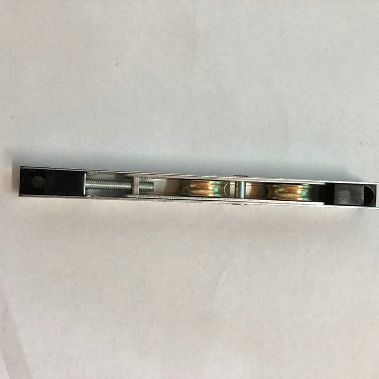 UPVC Sliding Door Roller Double Wheel Zinc Plating Pulley 158mm Length for Door Window