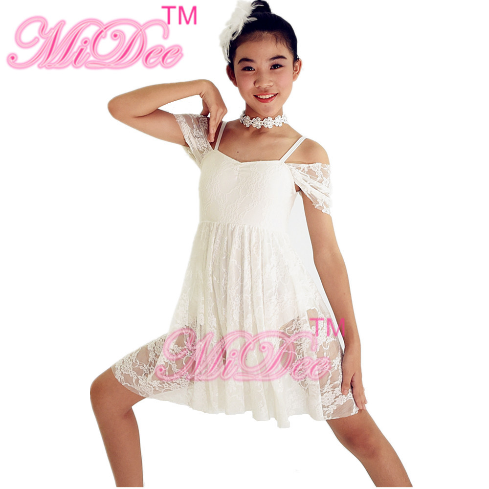 Pure White Dance Competition Costumes Backless Necklace Sweetheart Dance Dresses