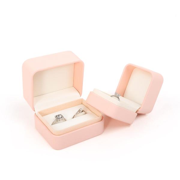 Wholesale Jewellery Packaging Ring Box Custom Jewelry Packaging Luxury pink